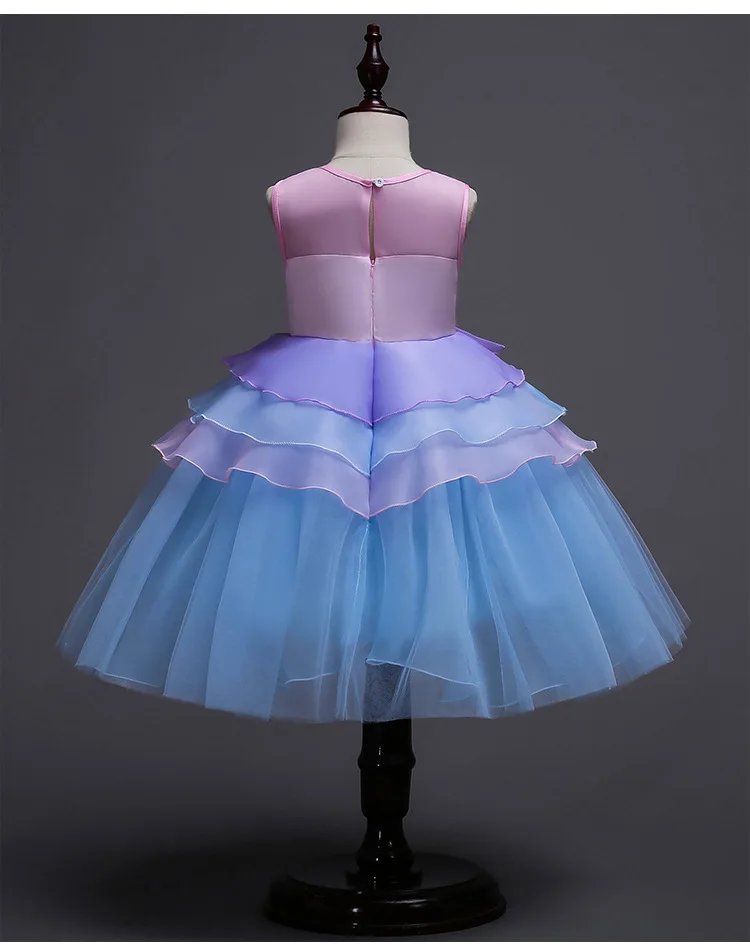 Детская одежда платье принцессы с милым монстром новое пышное для выступлений