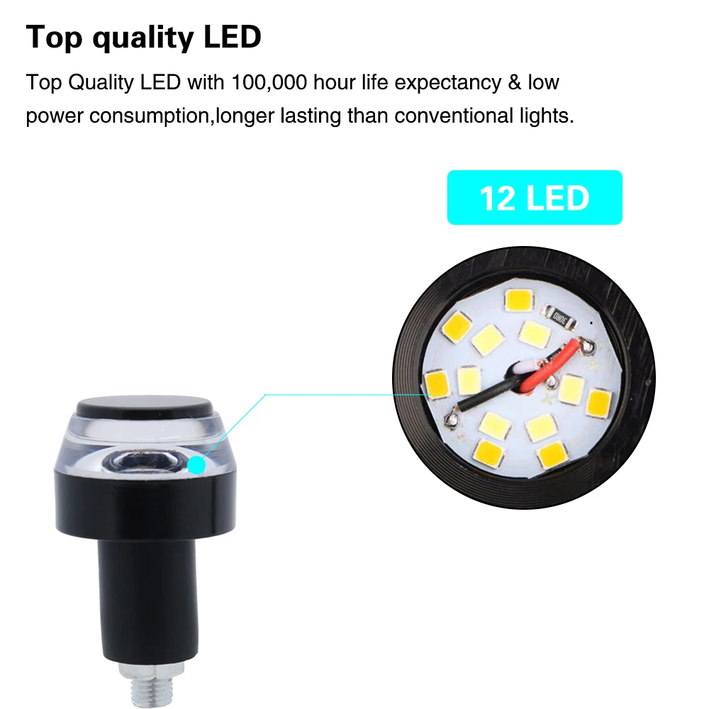 Универсальный фонарь поворота для мотоцикла скутера желтого цвета| |