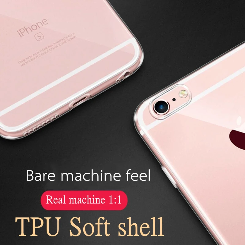 HOT SALE Ultra thin Clear Transparent TPU Silicone Case For iPhone XS MAX XR 6 7 6S Plus 8 4S 4 5S SE 5C Protect Rubber |