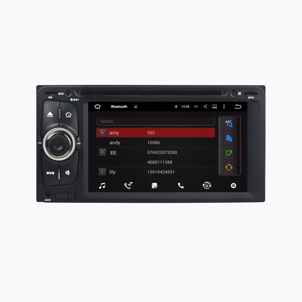 KLYDE 6 2 &quot2 Din 8 ядер 32 ГБ Android 0 Автомобильный мультимедийный плеер для Toyota RAV4 Corolla Vios