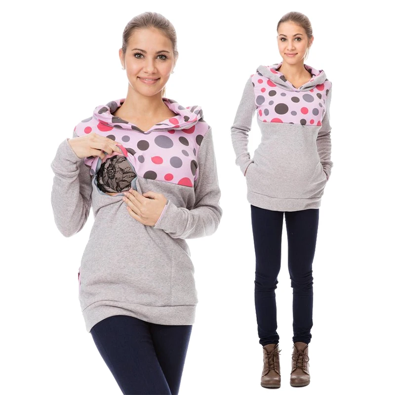 Утепленная толстовка для кормящих мам кормления грудью зимняя - Цена: 2 367,26 руб.