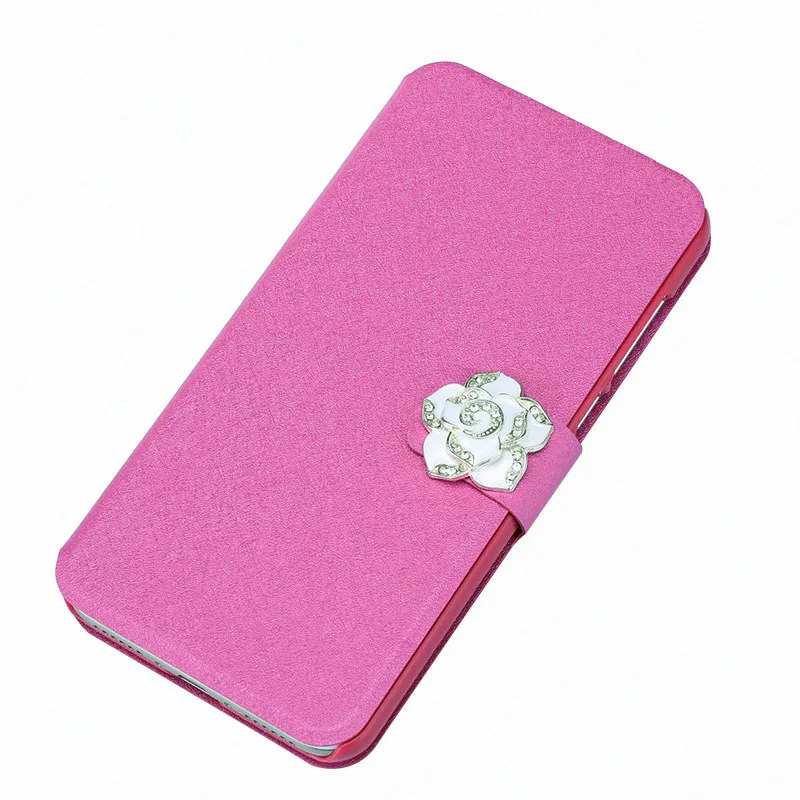 Для Alcatel One Touch Pixi 4 5010 5010D 5045 5045D чехол из искусственной кожи флип-чехол Fudans чехол для телефона защитный чехол Capa Coque сумка - Цвет: Rose Red Camellia