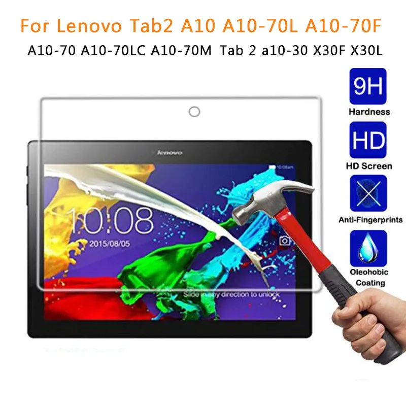 Чехол для планшета Lenovo Tab E10 10 1 чехол из закаленного стекла с чехлом Tab2 A10 70LC 70L TAB 2