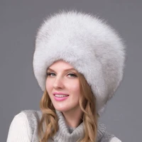 winter neutral fox fur hood caps real sheepskin hat fox raccoon fur hat female autumn winter russia outdoor hat hjl 02