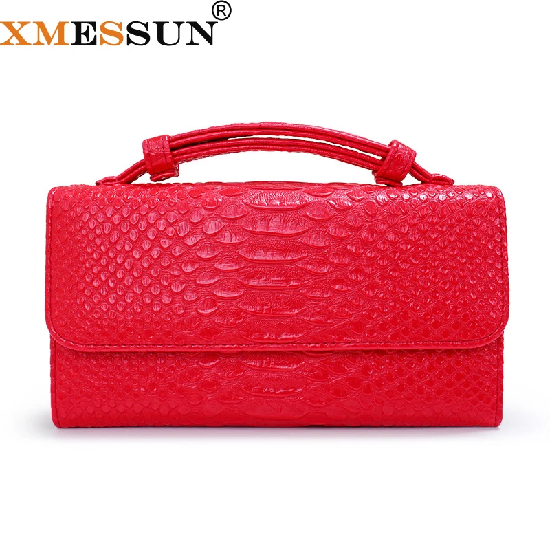 Клатч XMESSUN женский из воловьей кожи Модный повседневный саквояж на одно плечо