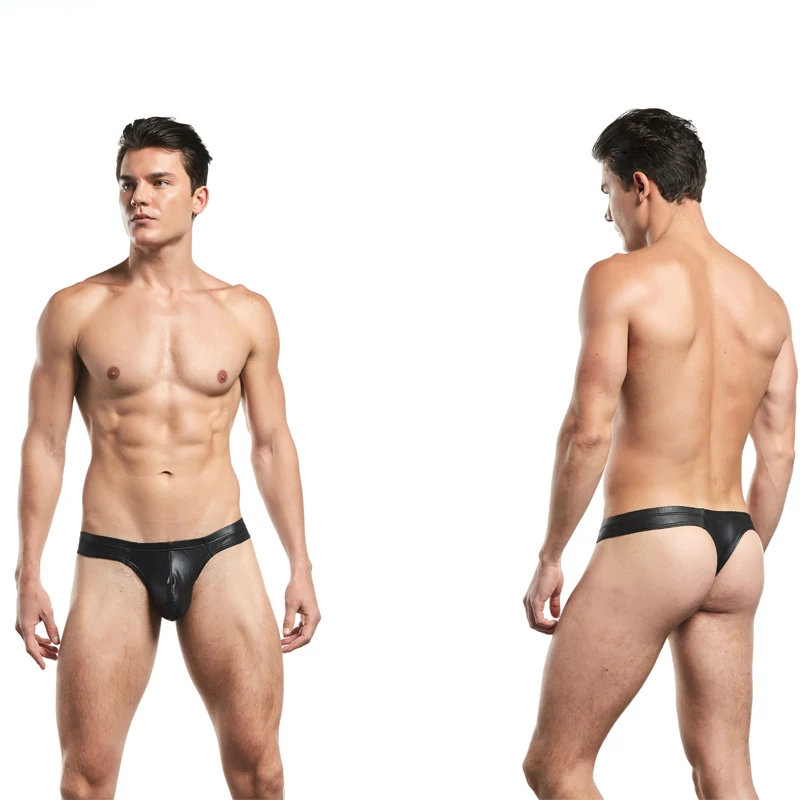 Мужское нижнее белье Jocks сексуальные стринги из змеиной кожи мужские