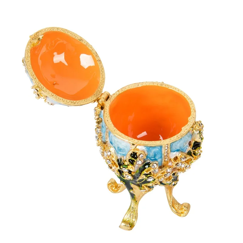 Fetcher бренд Металл Exqusite маленькое яйцо Faberge для украшения дома