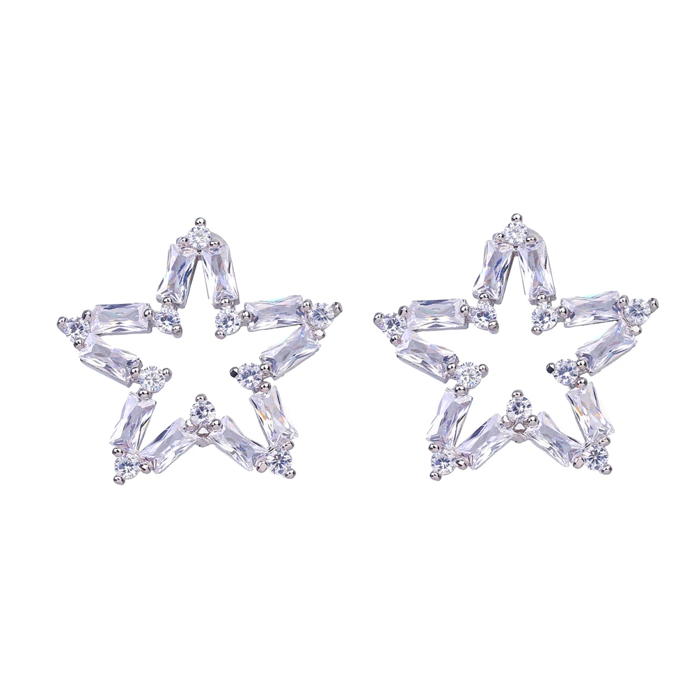 Bettyue брендовые Модные Роскошные AAA кубические циркониевые серьги белого золота с