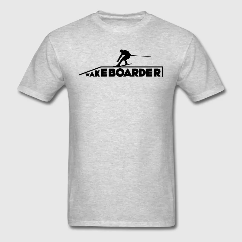 Печатные Для мужчин футболка Размеры S 3xl Wakeboarder Kiteboard оригинальный стильный Camisa