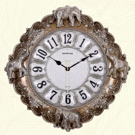 Декоративные часы настенные тихий слон для гостиной креативный подвесной стол