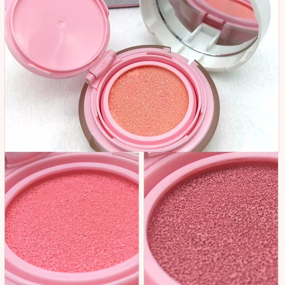 Мягкая косметическая пудра румяна для макияжа телесного цвета|naked blusher|cushion blushblush