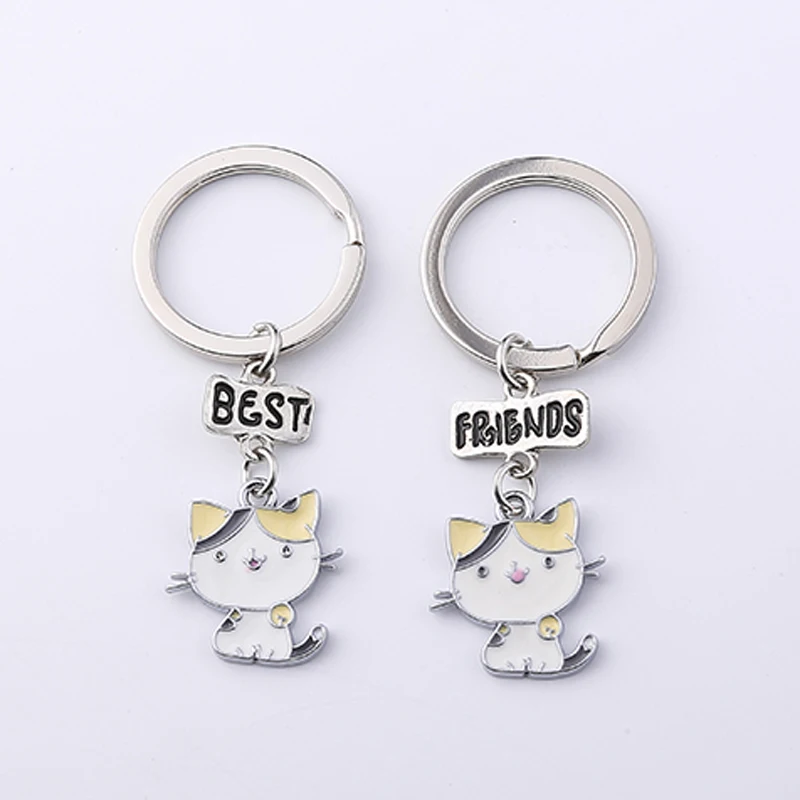 Flyingforest лучший друг мультяшный брелок с животными модный милый Кот женский
