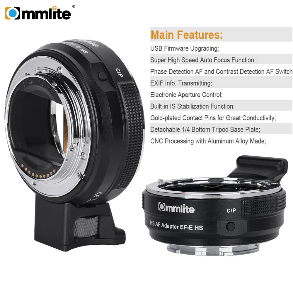 Commlite CM EF E HS быстрый адаптер для объектива с автофокусом Canon EF/EF S объектив Sony Mount