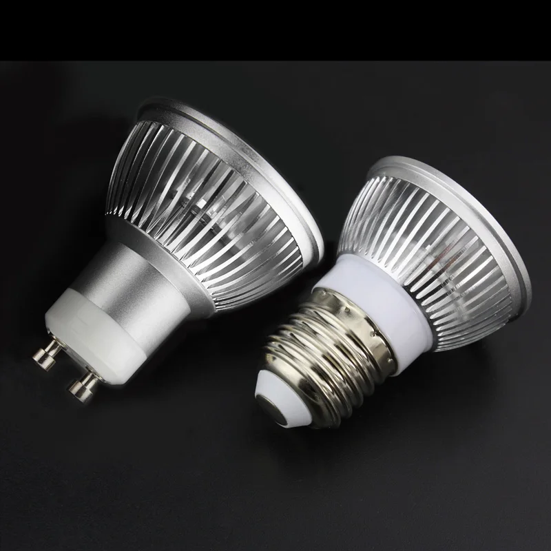 Супер яркий gu10 e27 пятно светодиодные лампочки LED теплые/Белый 220-240 В 6 Вт GU10 лампа