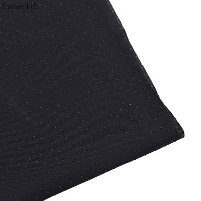 Black Lychee Life, сделай сам, точечная Нескользящая ткань для украшения одежды, ручная работа, шитье для одежды, нескользящие носки-Тапочки - Цвет: Black