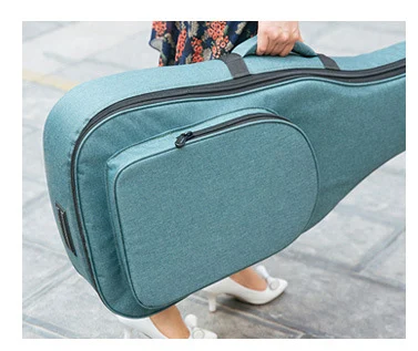 41 Inch Celadon 36 39 41 дюймов Сумка для гитары чехол для переноски рюкзак Оксфорд акустическая народная гитара Gig сумка чехол с двойными плечевыми лямками - Цвет: 41 Inch Celadon