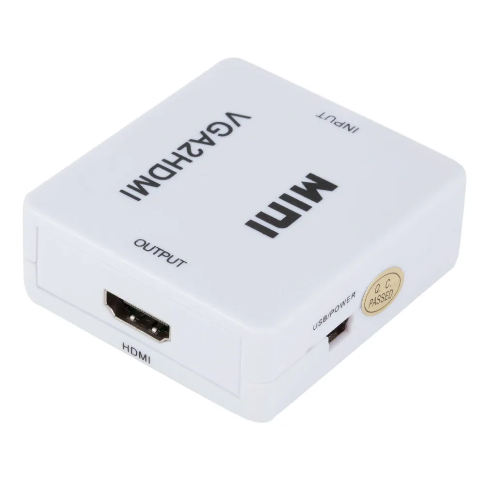 1080P VGA в HDMI адаптер конвертер VGA2HDMI конвертер разъем с аудио для ПК ноутбук к HDTV проектор
