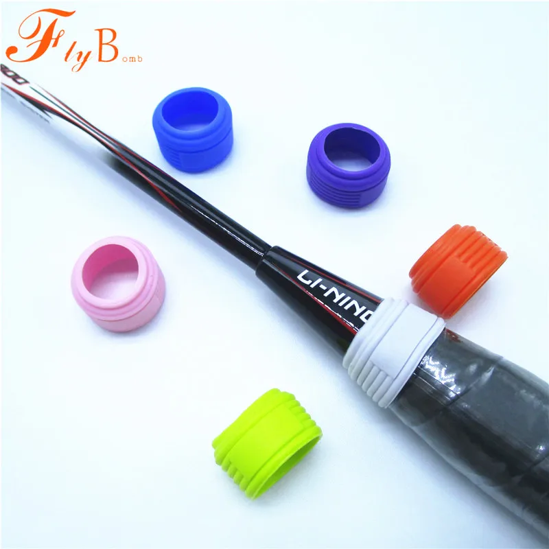 10PCS Random Colors Badminton Racket Overgrip Holder Handle Accessories Equipment Silicone Ring L684-10OLB |