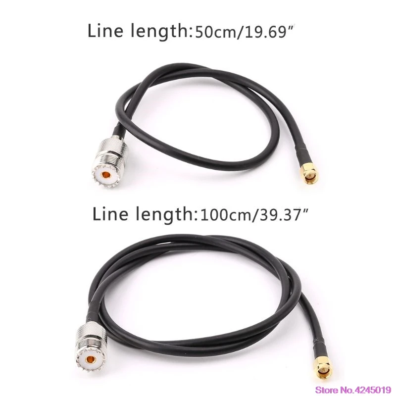 Новый UHF SO239 женский к SMA Мужской прямой RG58 Pigtail кабель RF коаксиальный