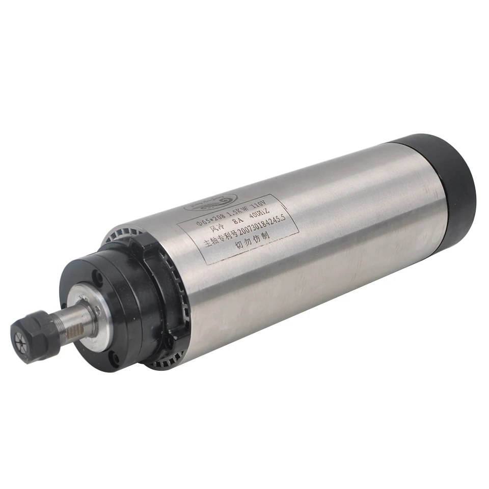 Daedalus 1.5KW мотор шпинделя с воздушным охлаждением 220V AC 400Hz 0.6NM ER11 65MM CNC мотор шпинделя для CNC гравировальный станок