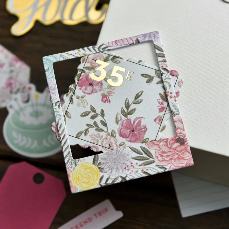 35 шт. цветные высечки для скрапбукинга|cutting dies|cutting dies for scrapbookingcut scrapbooking |