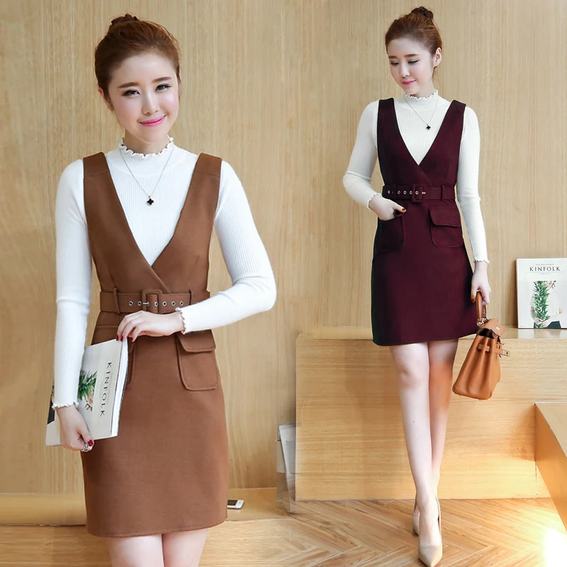 Осенне зимний вязаный свитер с длинными рукавами тонкое шерстяное женское