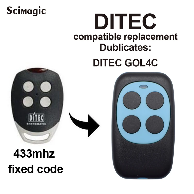 DITEC GOL4C 433 МГц пульт дистанционного управления фиксированный код команды гаража ручной передатчик GOL4C DITEC Открыватель гаражных дверей 433,92 МГц пульт дистанционного управления