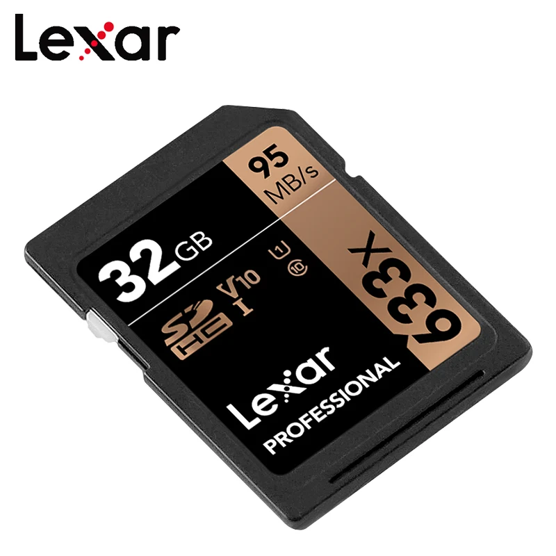 Lexar 128 ГБ sd карта класс 10 оригинальная памяти 633x U3 SDHC SDXC карты камеры 64 Гб UHS I 32 макс