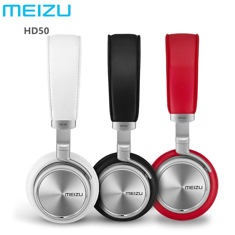 Оригинал Meizu HD50 Наушники Hi Fi стерео металлические наушники Проводная гарнитура С