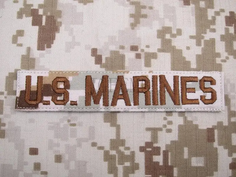 Цифровые военные нашивки с вышивкой Desert U.S. Marine лента на грудь служба боевой
