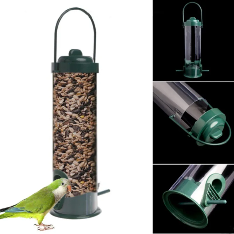 SHGO-Plastic Comfort Bird Pet Feeder Waterer Garden Hanging Suction Cup Automatically Farming Equipment Outdoor | Дом и сад