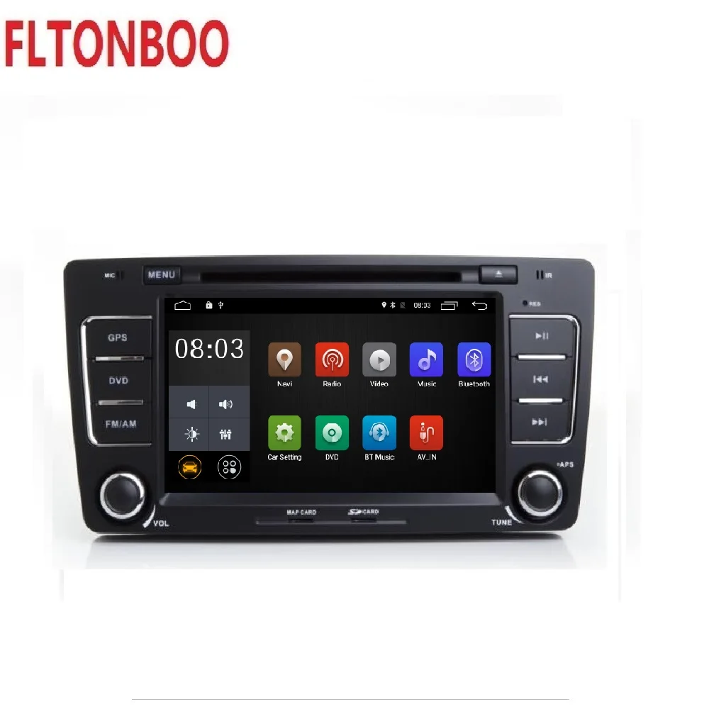 Android 9 для Skoda Octavia gps-навигация wifi радио bluetooth руль Canbus Бесплатный 8g карта mic