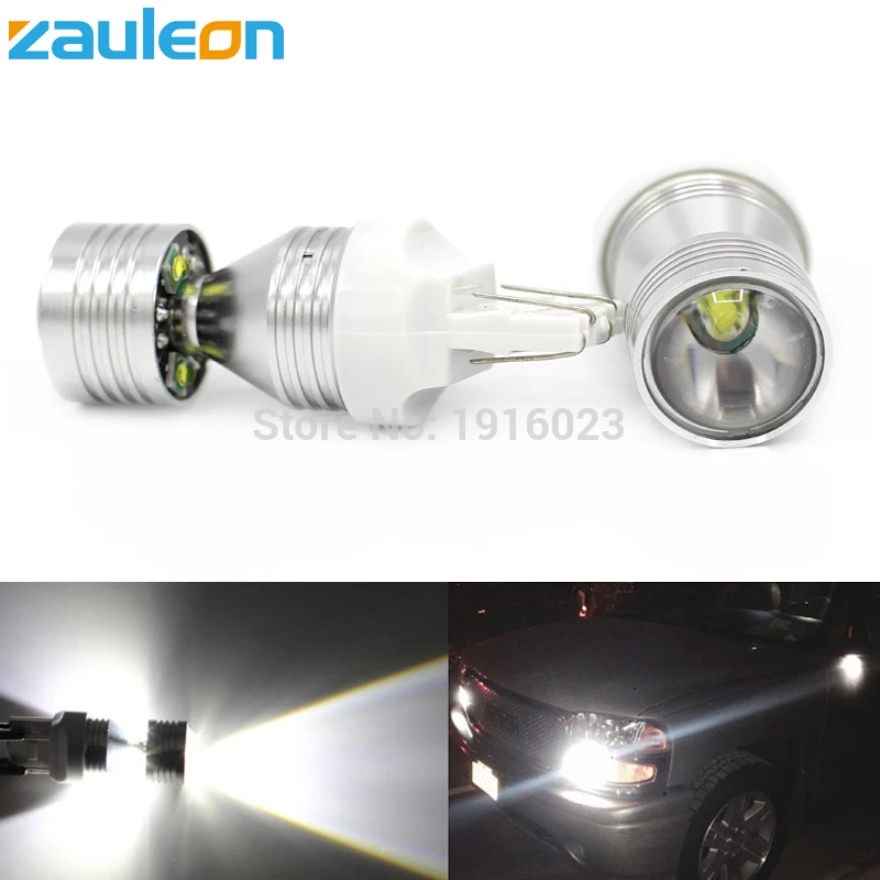 Zauleon 2 шт. Белый T20 W21W W21/5 W 7440 7443 Автомобильные светодиодные высокомощные супер яркие автомобильные лампы 20