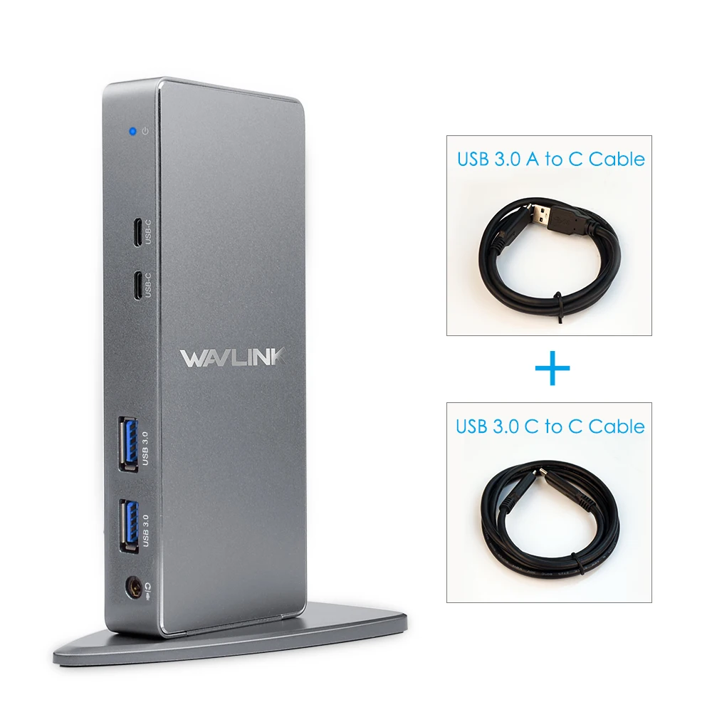 Wavlink док-станция для ноутбука Универсальный USB C HDMI HD несколько дисплей ультра 5 к вертикальный алюминиевый гигабитный Тип C USB3.0 для MAC