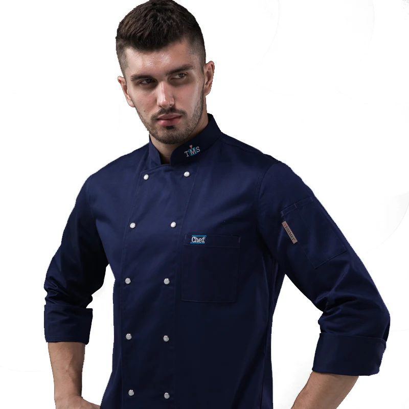 Ресторанная мужская куртка шеф повара с длинным рукавом kithchen пекарня рабочая