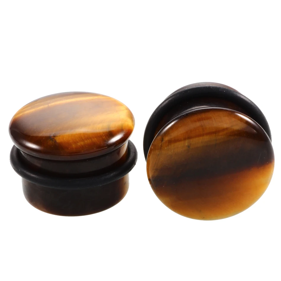 2 шт./лот каменные растяжки для ушей расширитель пирсинга серьги-гвоздики затычки