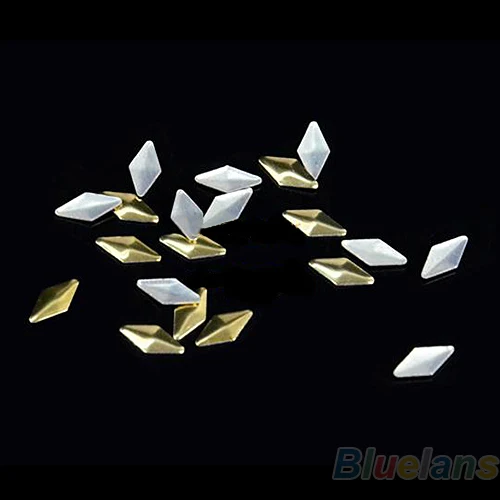 3D золотые серебряные пули Заклепки Шипы для ногтей блестящее колесо