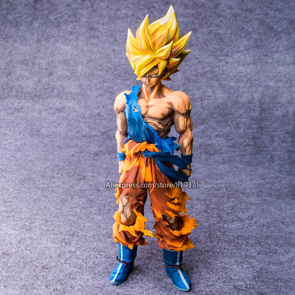 34 см Dragon Ball Z Master Stars Piece Сон Гоку Супер Саян специальный цвет ver. Фигурка "Dragon Ball" действие Figuras игрушка для игрушек