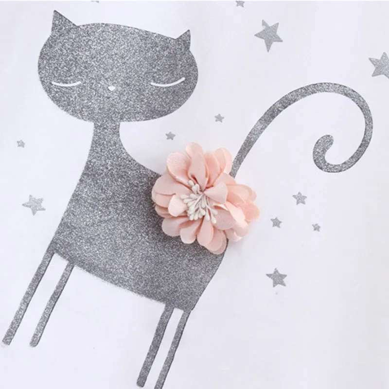 Комплекты одежды для девочек летние модные стильные хлопковые футболки с