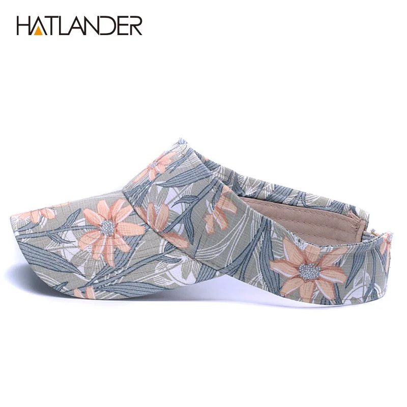 Шляпа от солнца HATLANDER женская летняя пляжная спортивная шапка с цветочным