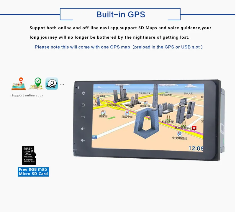 Android 7 1 Штатная gps NAVI для Toyota Старый RAV4 Corolla Hilux Прадо avanza 200X100 мм головного
