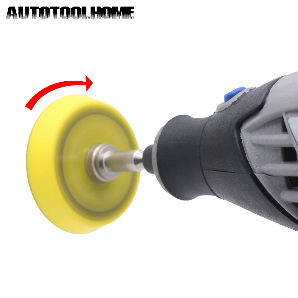 AUTOTOOLHOME 51 шт. Смешанная зернистость 2 дюйма 50 мм шлифовальный диск Песочная бумага шлифовальная пластина 60 80 120 150 180 зернистость для Dremel аксессуары