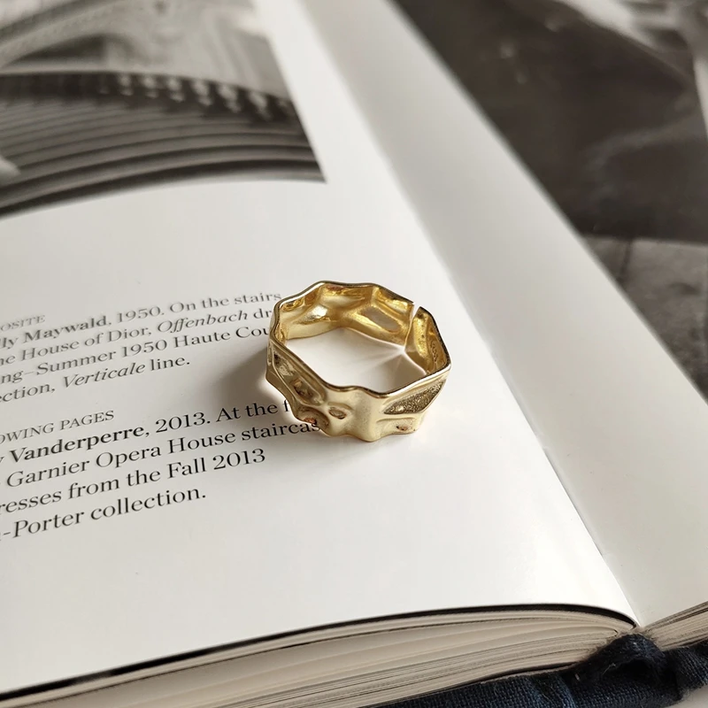LOULEUR, 925 пробы, серебряное, золотое, круглые кольца, необычные, Простой Элемент, дизайн, Открытое кольцо для женщин, модное, серебряное, 925 ювелирное изделие
