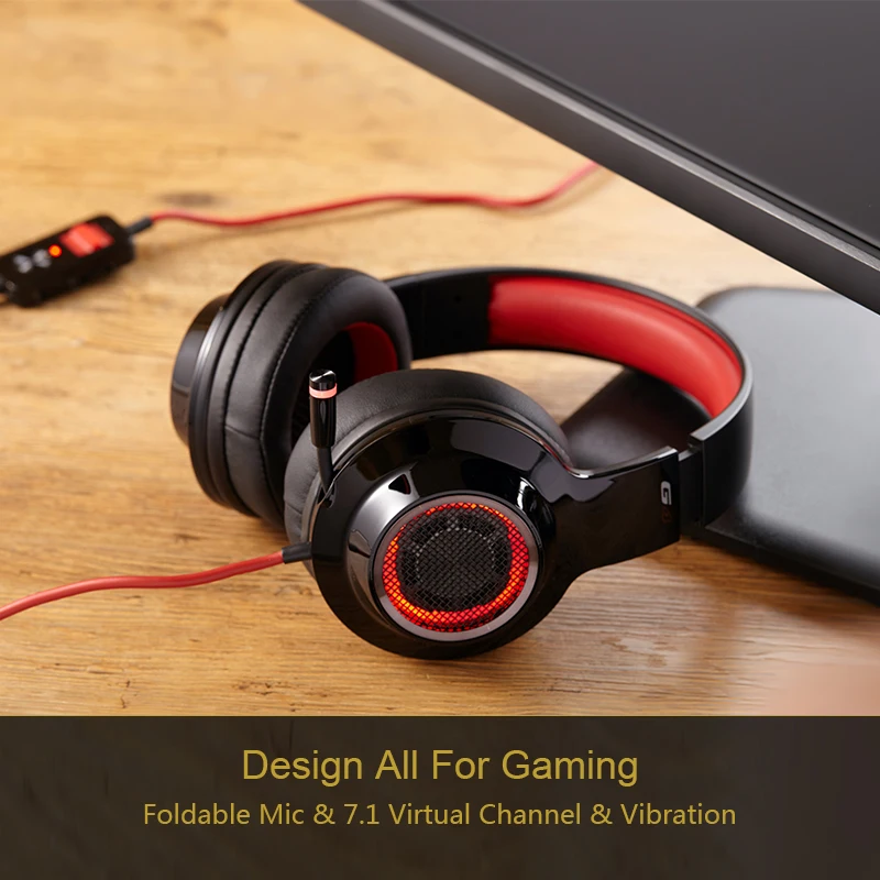 EDIFIER G4 Игровые наушники с масштабируемой Mic 7 1 Virtual Surround Sound Gaming Headset светодио дный
