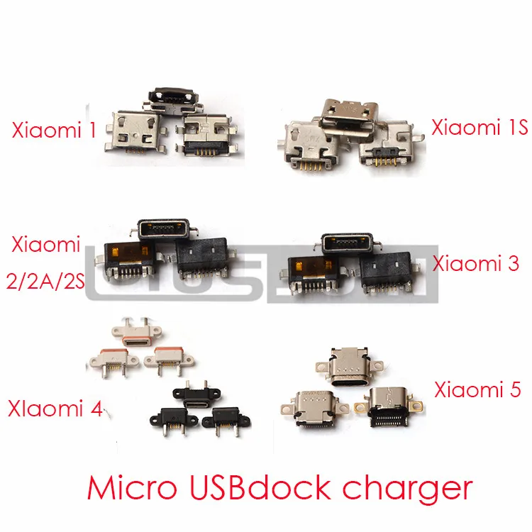 5 шт. зарядное устройство Micro USB порт для зарядки док-станция разъем xiaomi 1s 2 2A 2S 3 4 Mi