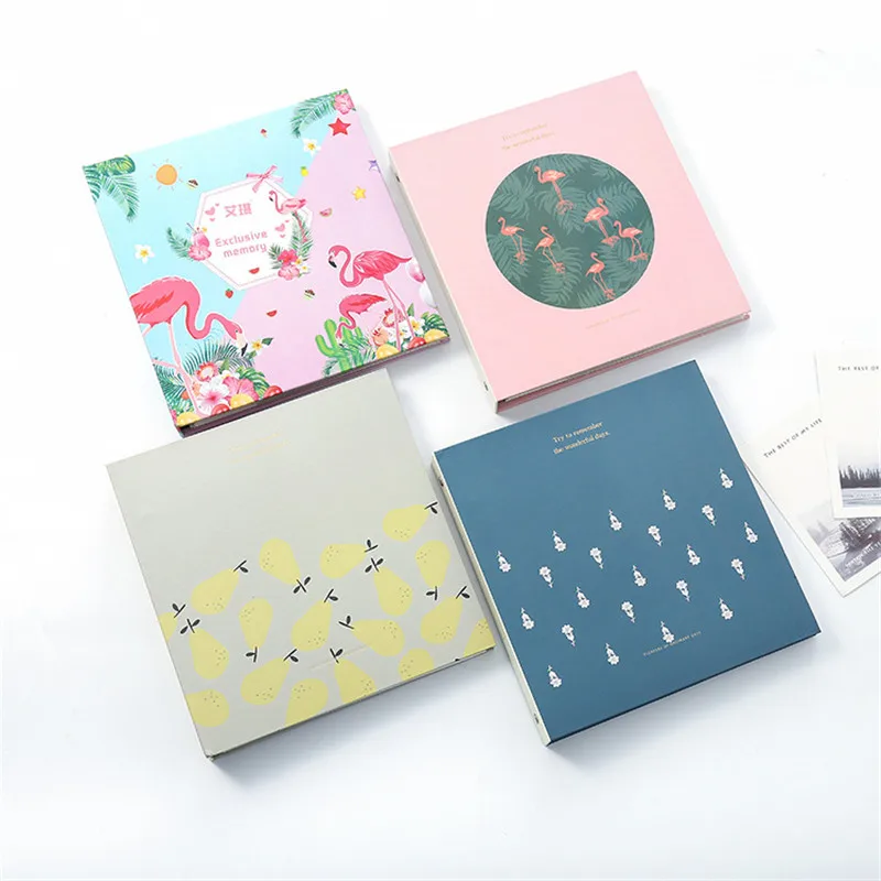 Фламинго 6 дюймовый интерт Фотоальбом 100 страниц Скрап Бумага Детские Семья