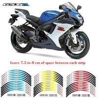 high quality motorcycle frontrear edge outer rim sticker 17inch wheel decals reflective waterproof stickers for suzuki gsx r