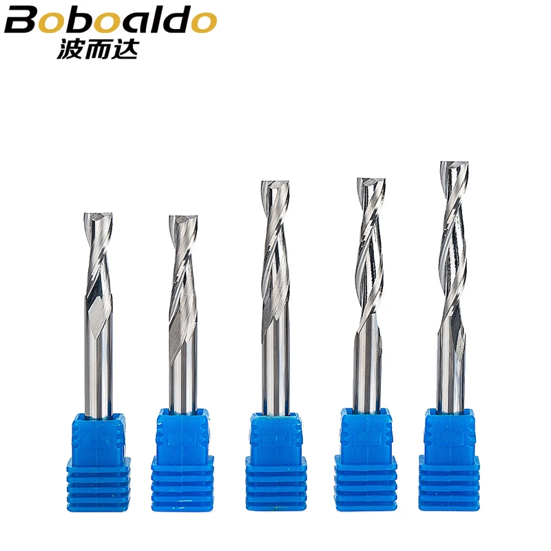 Спиральные фрезы для дерева твердосплавные вольфрамовые с 2 канавками 6 мм 3 А 1 шт.