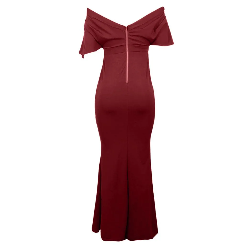 Женское платье сексуальное однотонное с глубоким v-образным вырезом длина до