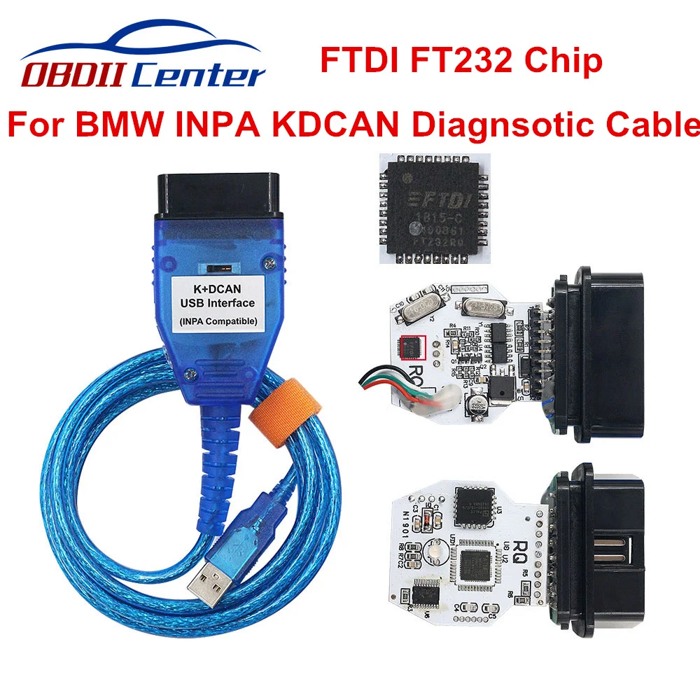 Новый выпущенный для BMW Inpa K Dcan Usb кабель с переключателем + автомобильный
